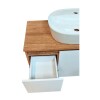 Mueble de baño suspendido Apollo Rustico Blanco 90 cm con bacha Mueble De Baño Suspendido Apollo Rustico Blanco 90 Cm Con Bacha