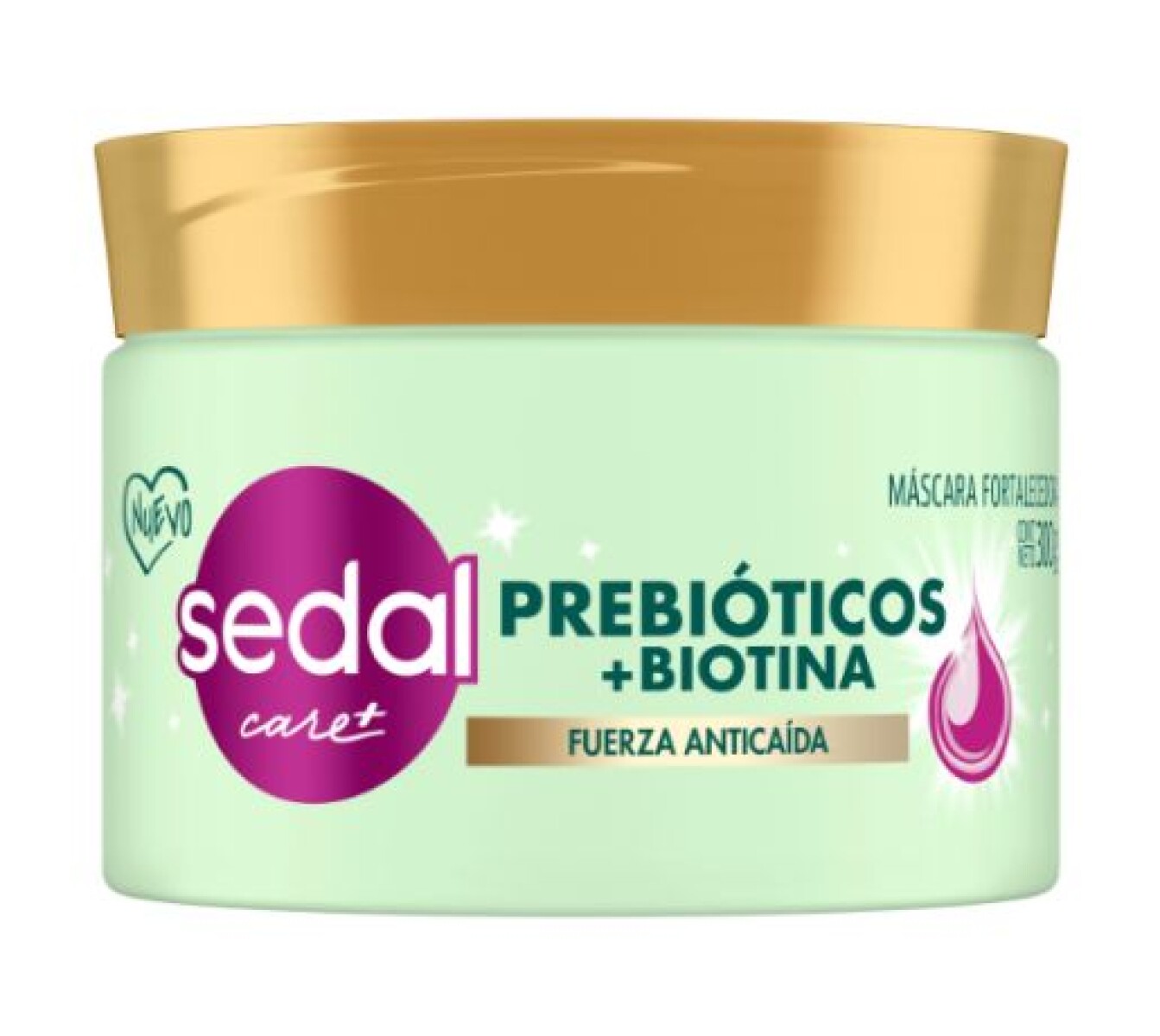 Sedal Máscara de Tratamiento Prebióticos + Biotina Fuerza Anticaída 300gr – Fortalecimiento y Reparación Profunda 