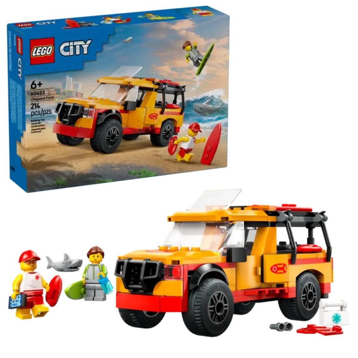 Lego Sify de Rescate Salvavidas en la Playa 214 Piezas 6+ - Lego Boys 