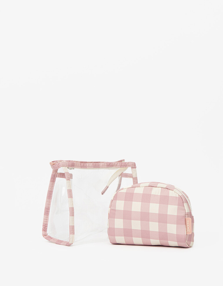 Porta Cosméticos Set De Portacosméticos Cuadrillé - Estampado Geometrico