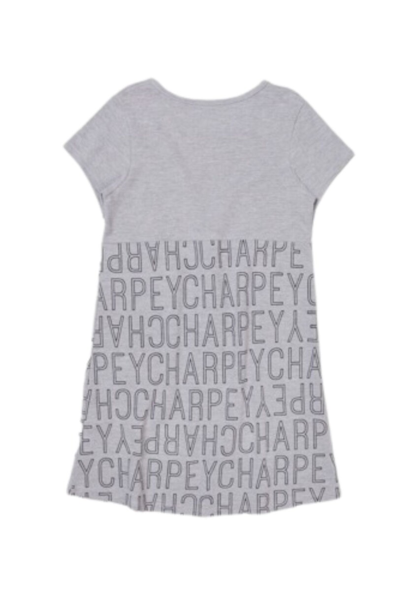 Vestido con Estampado Charpey - Gris 