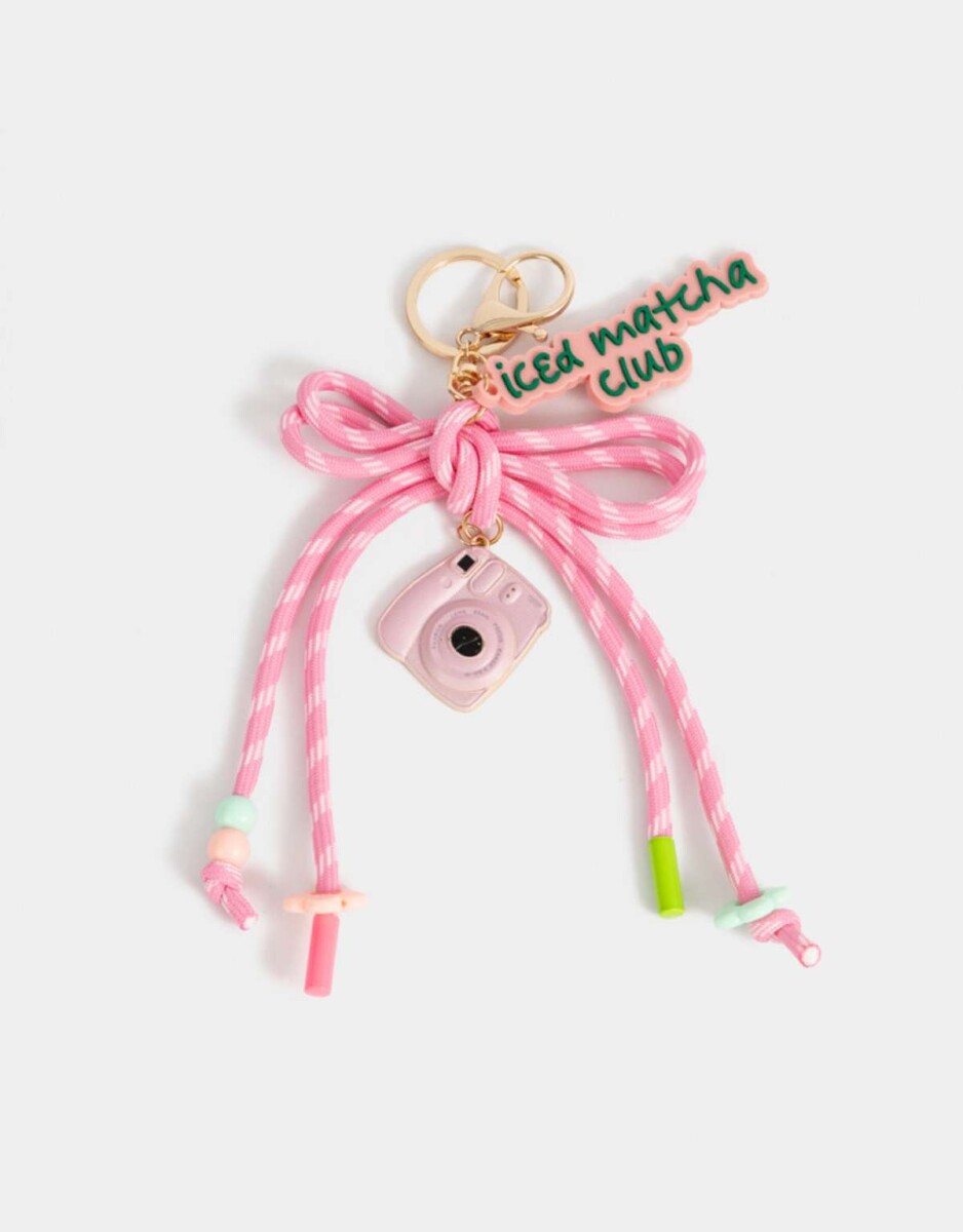 Llavero Y Charm De Moño ''matcha Girly'' - Combinacion Multicolor 