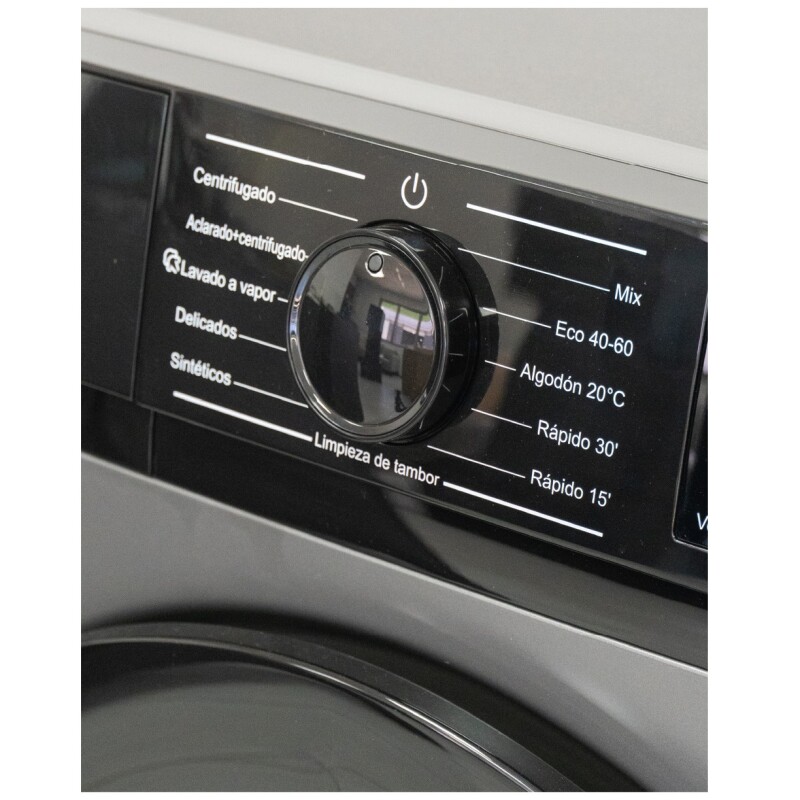 Lavarropas Petra Automático Inverter 6kg Silver Frontal Gris Oscuro Lavarropas Petra Automático Inverter 6kg Silver Frontal Gris Oscuro