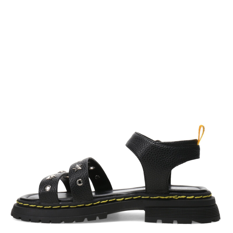 Sandalias de Niña MINI Miss Carol Tartan Con Tachas Negro