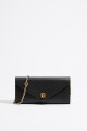 BOLSO SOLAPA MINI PIEL Negro