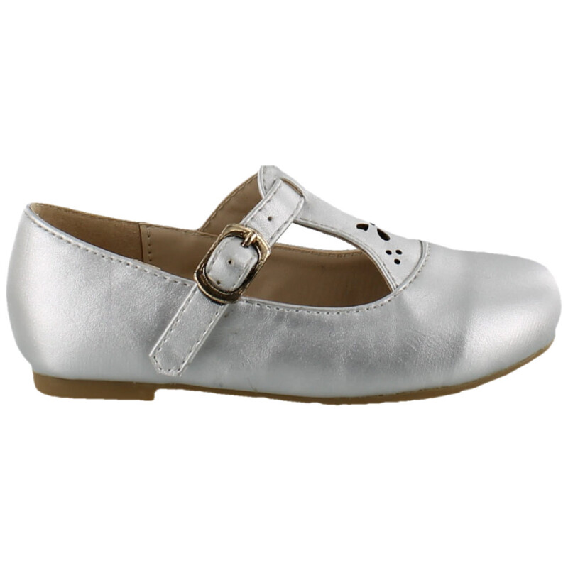 Balerinas Infantiles Croco Kids Ballerina Plateado
