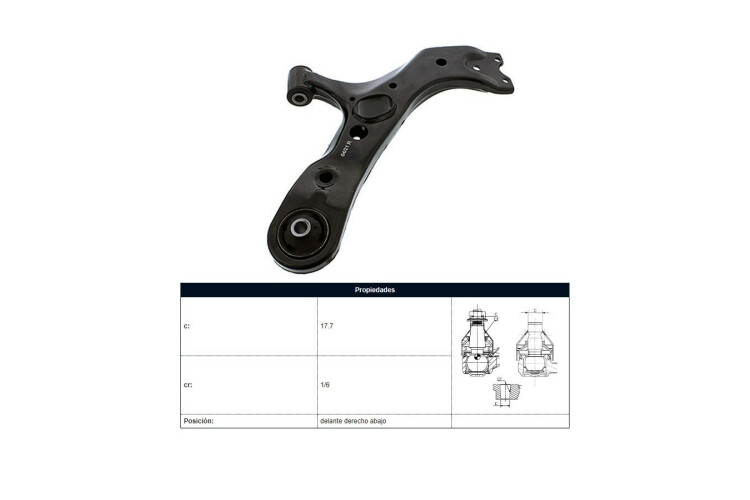 Parilla De Suspension Delantera Toyota Rav4 05-17 Der Parilla De Suspension Delantera Toyota Rav4 05-17 Der