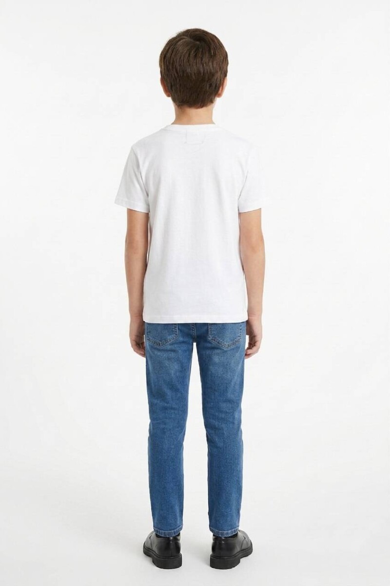 Remera cuello redondo ICONIC 150 BLANCO
