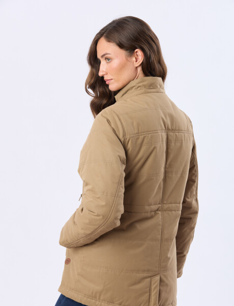 CAMPERA DE ABRIGO CON FORRO DE SHERPA Beige