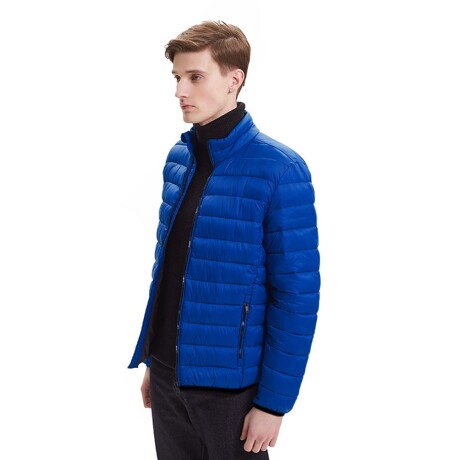 Campera Nylon de Invierno Liviana para Hombre con Bolsillos Azul