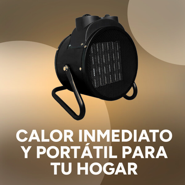 Caloventilador Cañon 2000W Eléctrico Potente 3 Modos Estufa Variante Color Negro