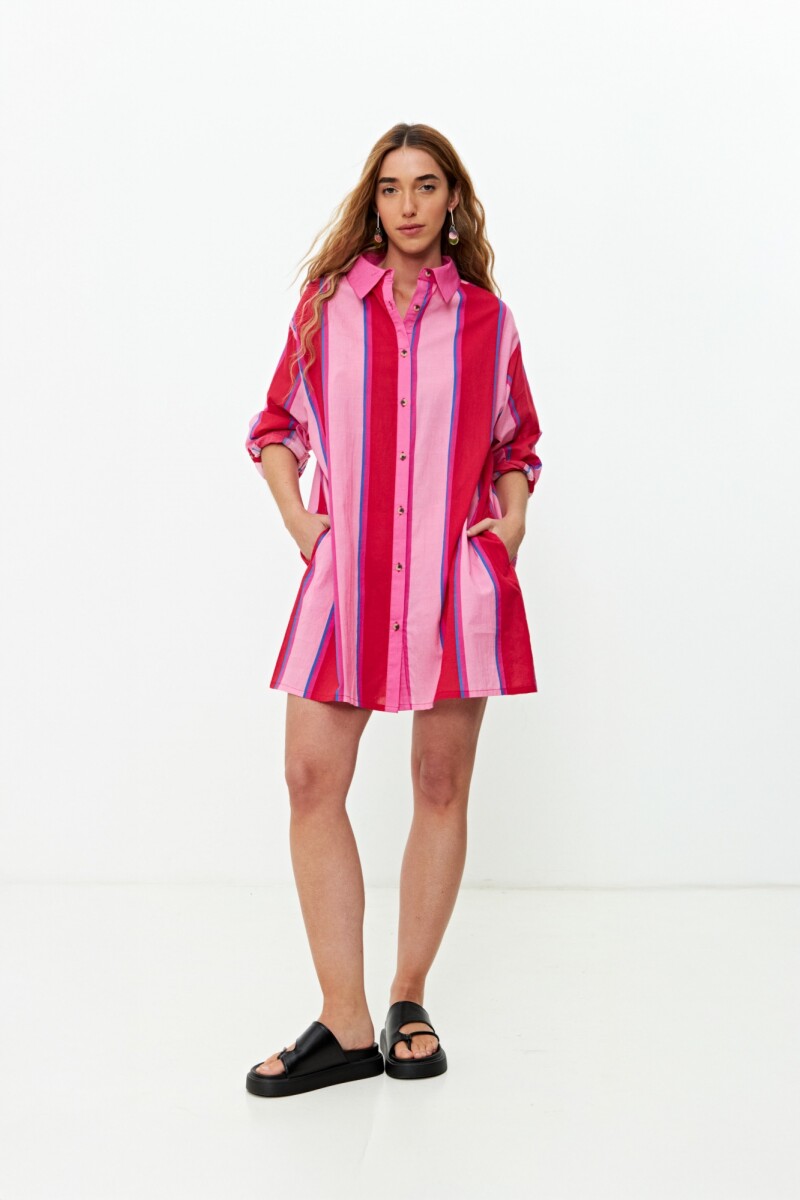 Túnica rayada multicolor