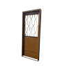 Puerta chapa simple c/vidrio fijo Derecha