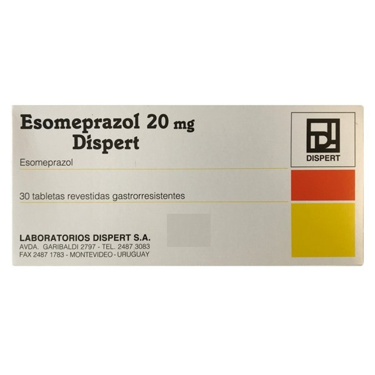 Esomeprazol 20 Mg. 30 Tabletas 