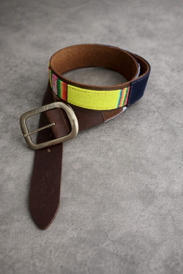 Handcrafted Belt Azul Marino