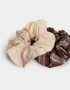 Skunzies Set por 2 Scrunchie - Combinacion Bicolor