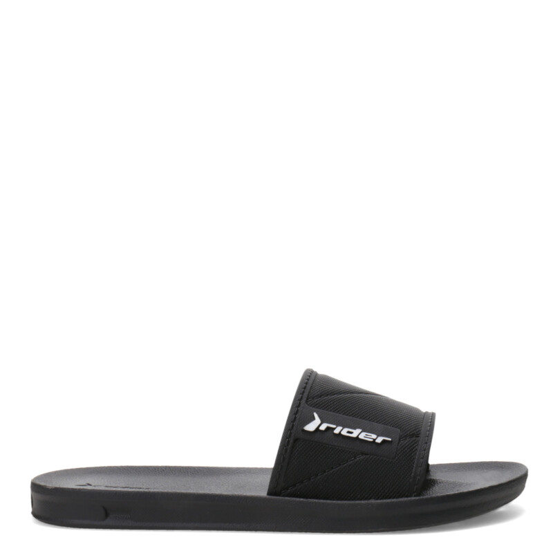 Sandalia de Hombre Rider Street Slide Negro - Blanco