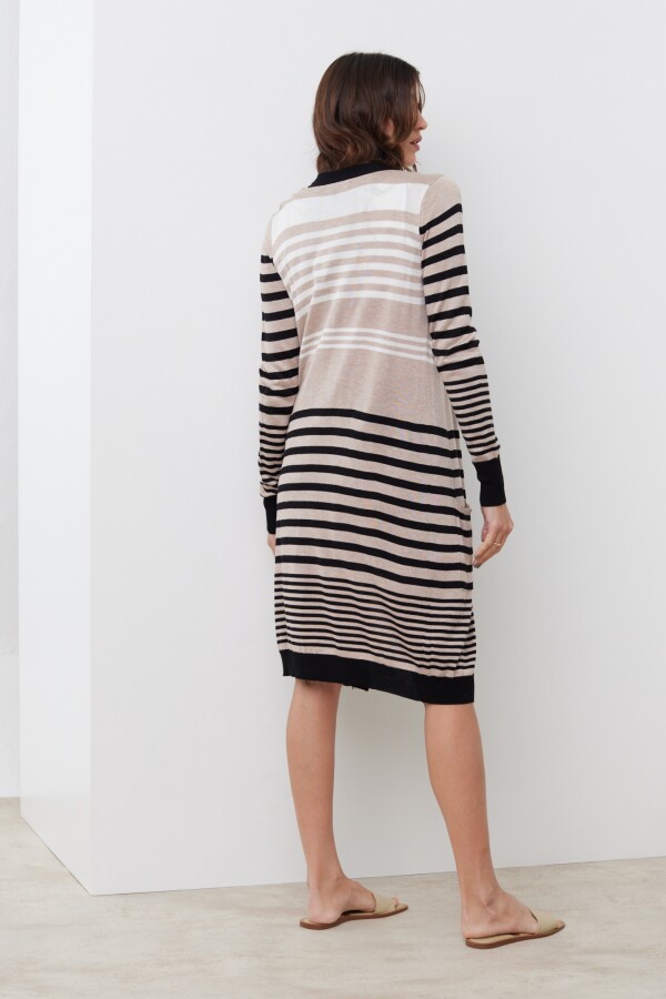 Cardigan Lineas TOSTADO/MULTI