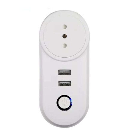 Enchufe 3 en Linea USB Smart Wifi SM-LSPA2 001