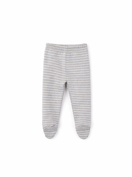 CONJUNTO BODY Y PELELE GRIS MELANGE M