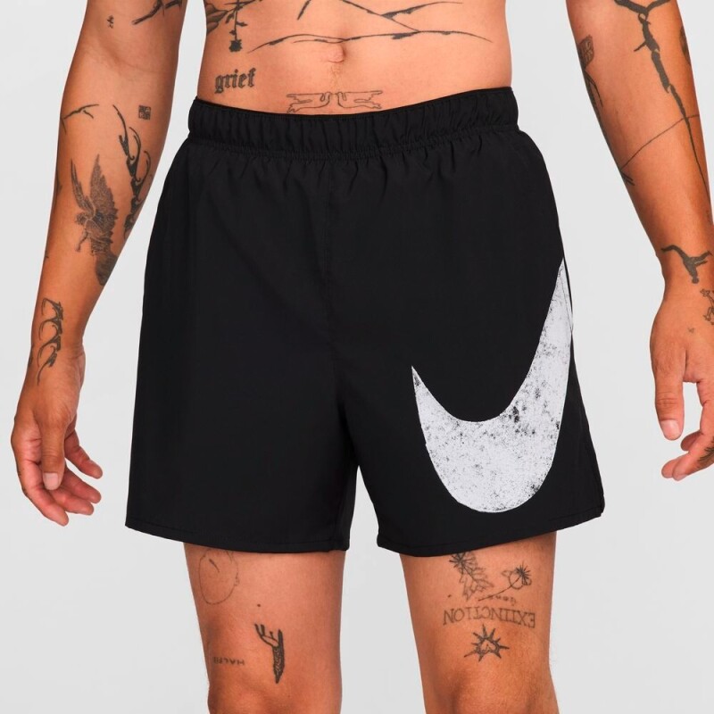 Pantalón Corto Nike Dri-Fit Challenger Swoosh 5In de Hombre Negro