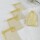 Pack x 100 - Bolsas organza 9x15 cm ORO