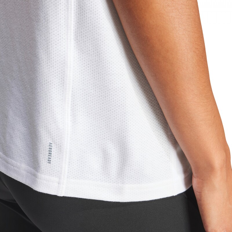 Camiseta Tr-Essentials Logo de Mujer Blanco