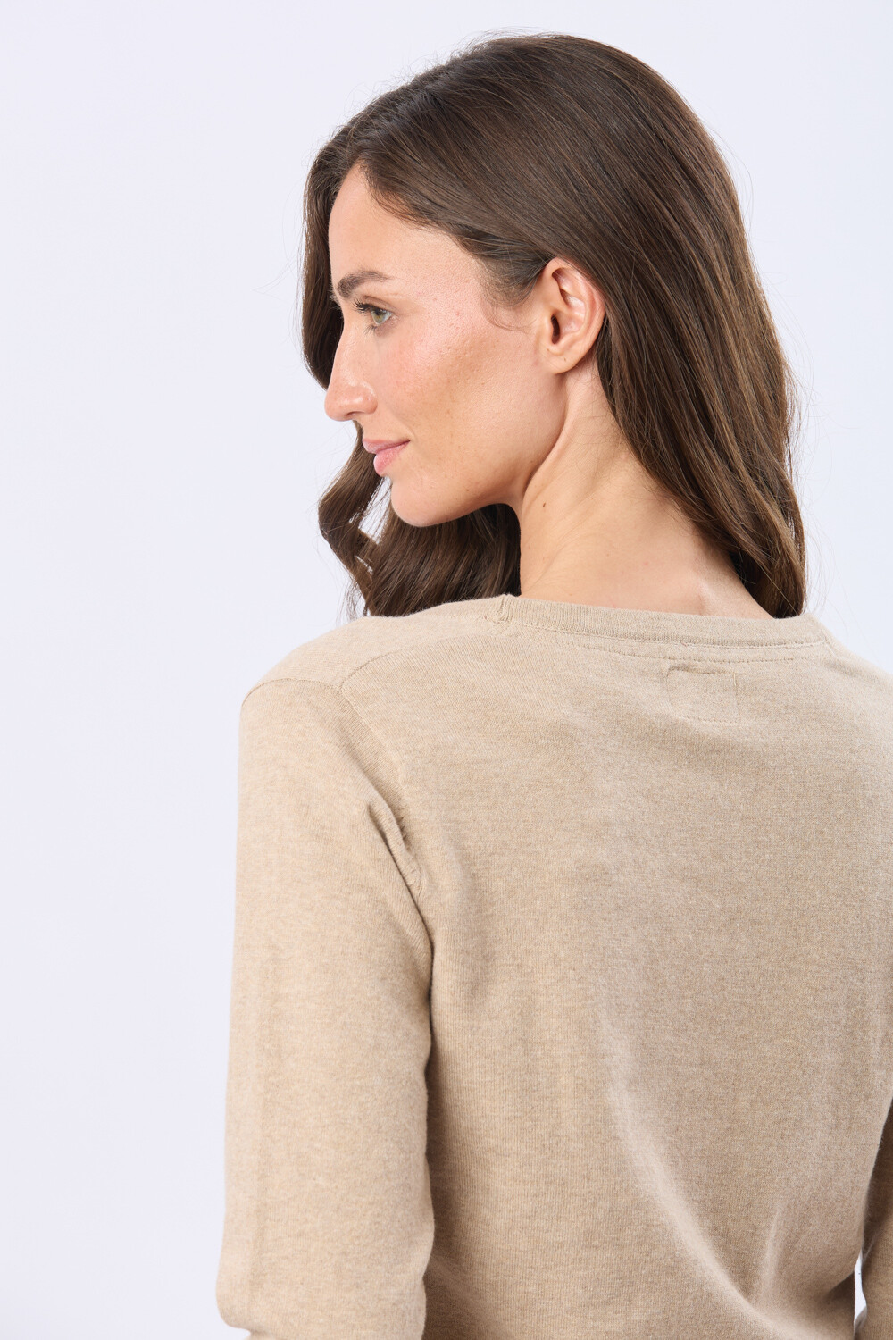 SACO TEJIDO CLÁSICO Beige