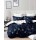 Manta Cotton Flor Glamour 2 plazas sommier 2.25 x 2.45mts con porta almohadas y almohadón 831