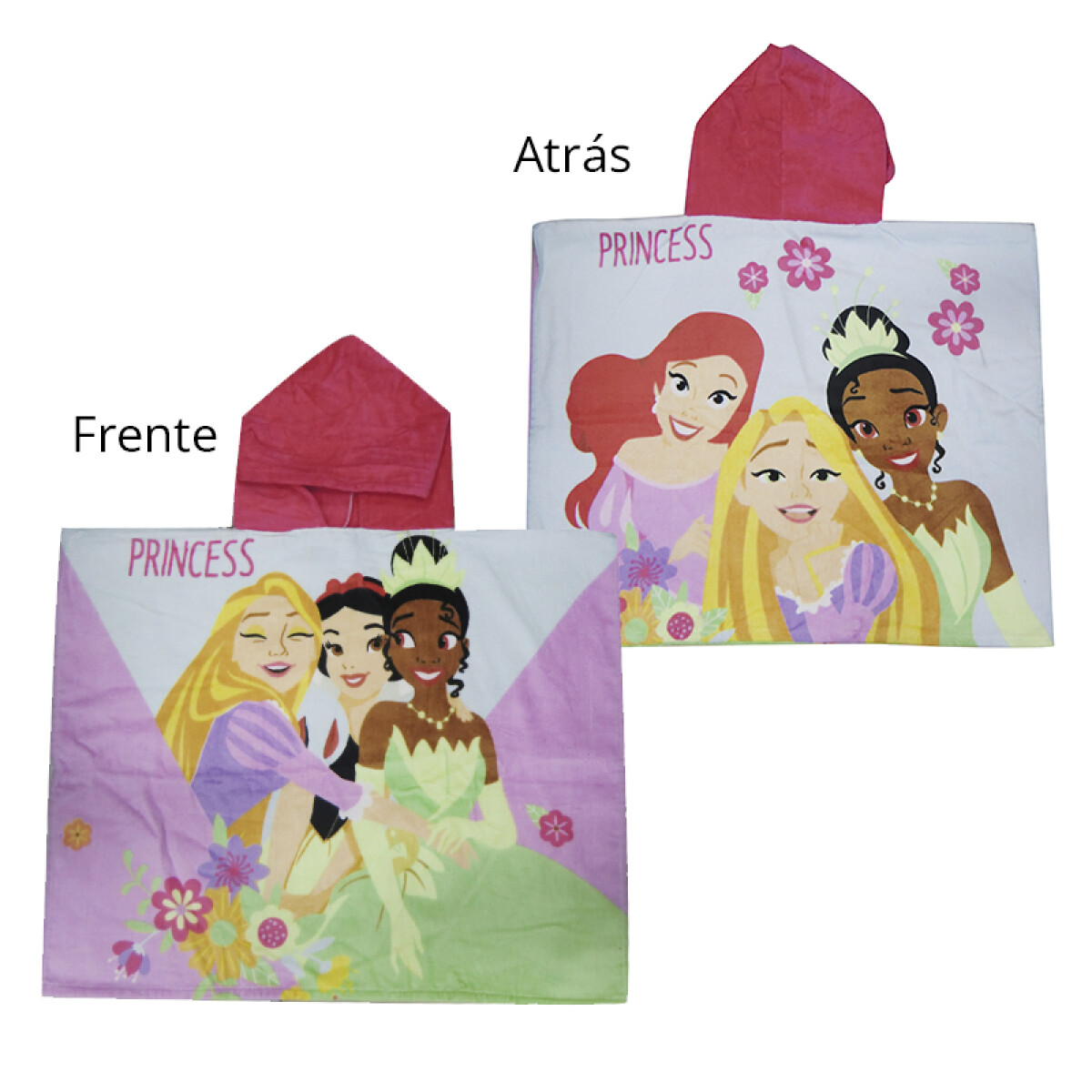 Bata Poncho de Baño Infantil Princesas Disney 