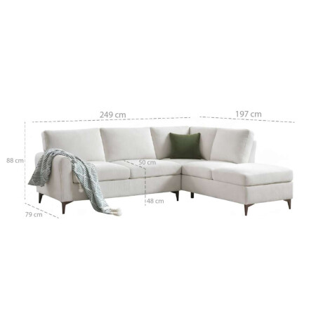 Sillon Esquinero Living Roma Beige