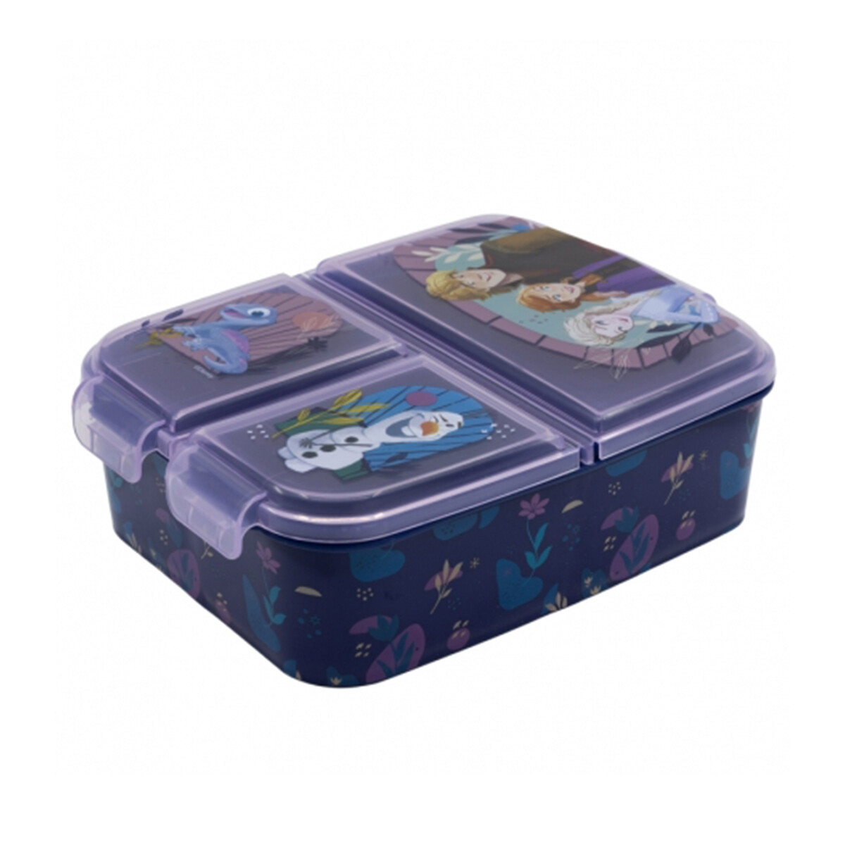 Vianda Infantil Frozen con 3 Reparticiones 