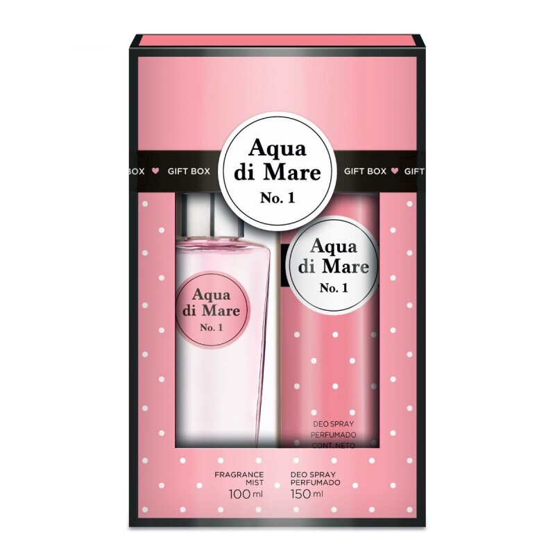 Fragancia Aqua Di Mare N° 1 Mist 100 ML + Desodorante Aerosol 150 ML Fragancia Aqua Di Mare N° 1 Mist 100 ML + Desodorante Aerosol 150 ML