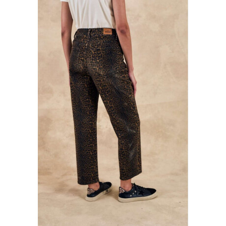 Jean Recto Animal Print Multi