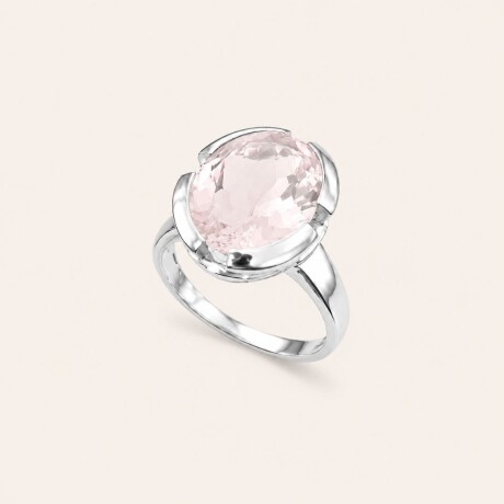 Anillo Numa Cuarzo Rosa - Plata 925 Anillo Numa Cuarzo Rosa - Plata 925