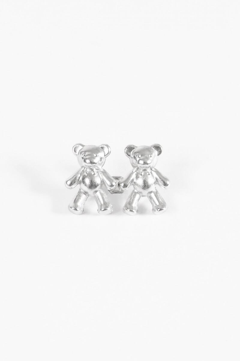 Boton de cintura teddy plateado