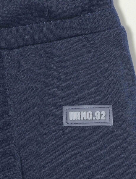 PANTALÓN CON CINTURA ELASTIZADA - AZUL AZUL