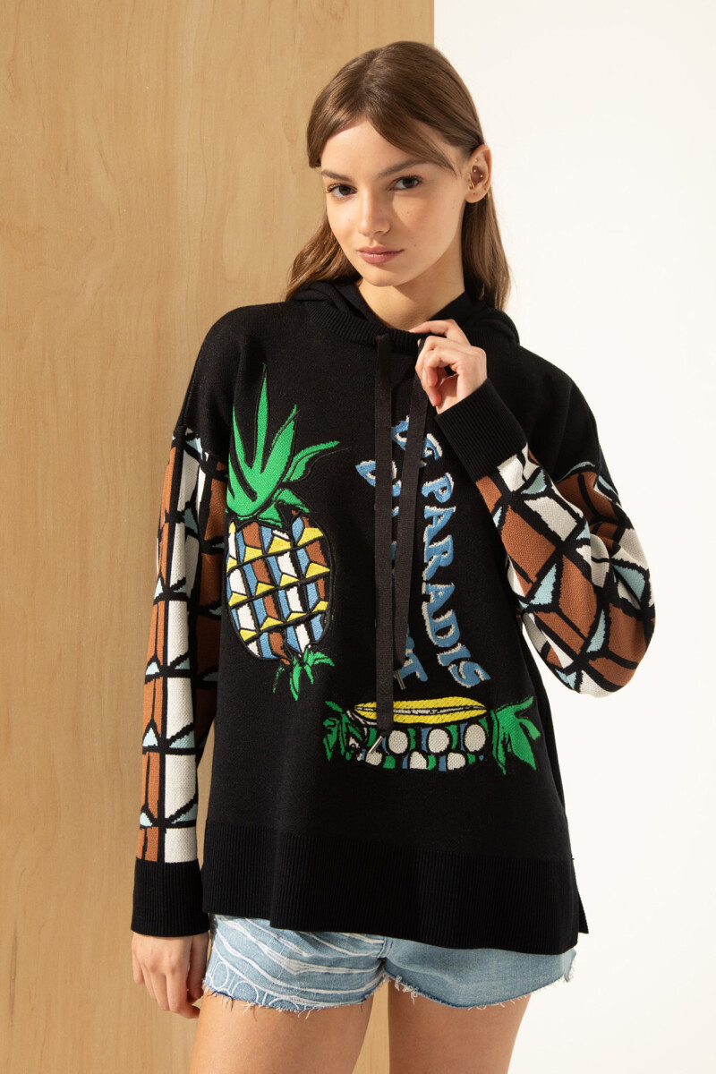 HOODIE PARADIS Negro