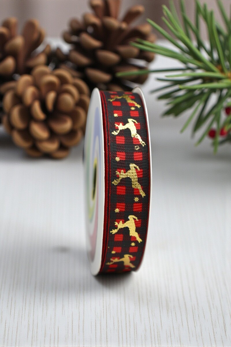 Cinta de regalo navidad 1.5cm*2.6m - DISEÑO 16 