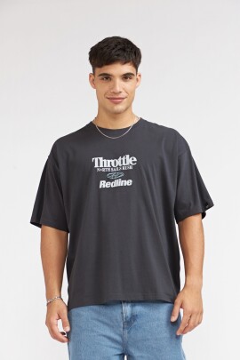 REMERA BOXY REDLINE GRIS