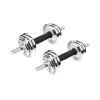 Set de Mancuernas cromadas en estuche 15kg totales Best Set de Mancuernas cromadas en estuche 15kg totales Best