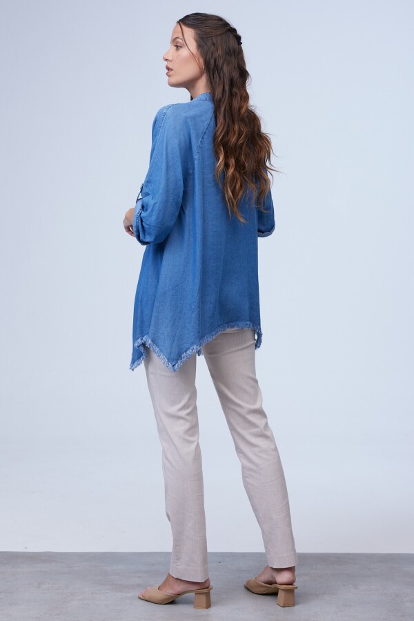 Camisa Tencel Flecos JEAN