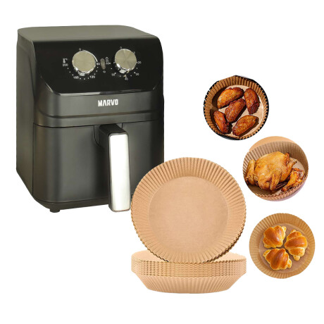 FREIDORA SIN ACEITE MARVO HAF-086+B/PAPEL NEGRO