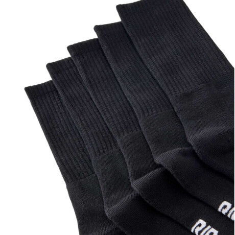 Medias Rip Curl Classic Surf Crew Sock 5-Pk Negro