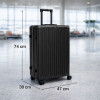 Valija Rígida de Policarbonato con Ruedas 28' Negro