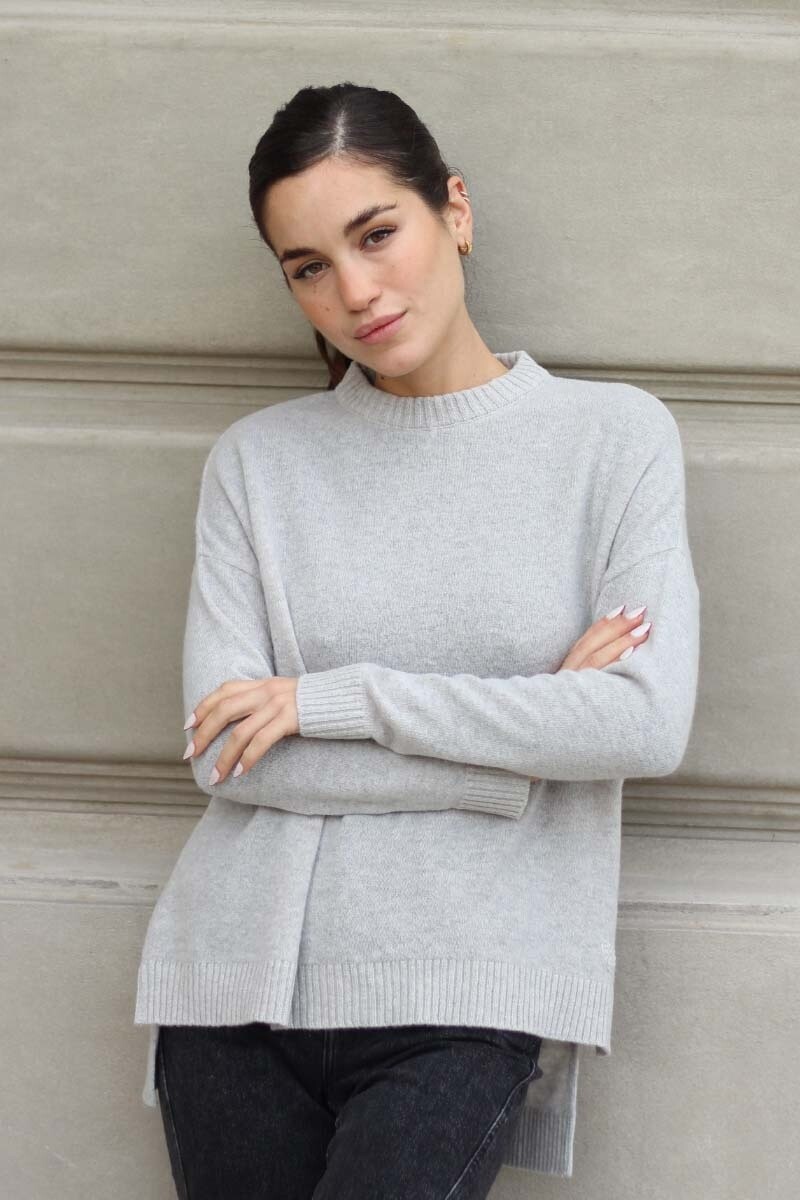 Sweater Colores Gris Claro