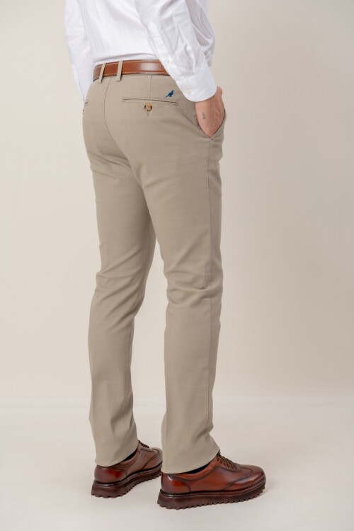 Pantalón Cotton Twill Beige
