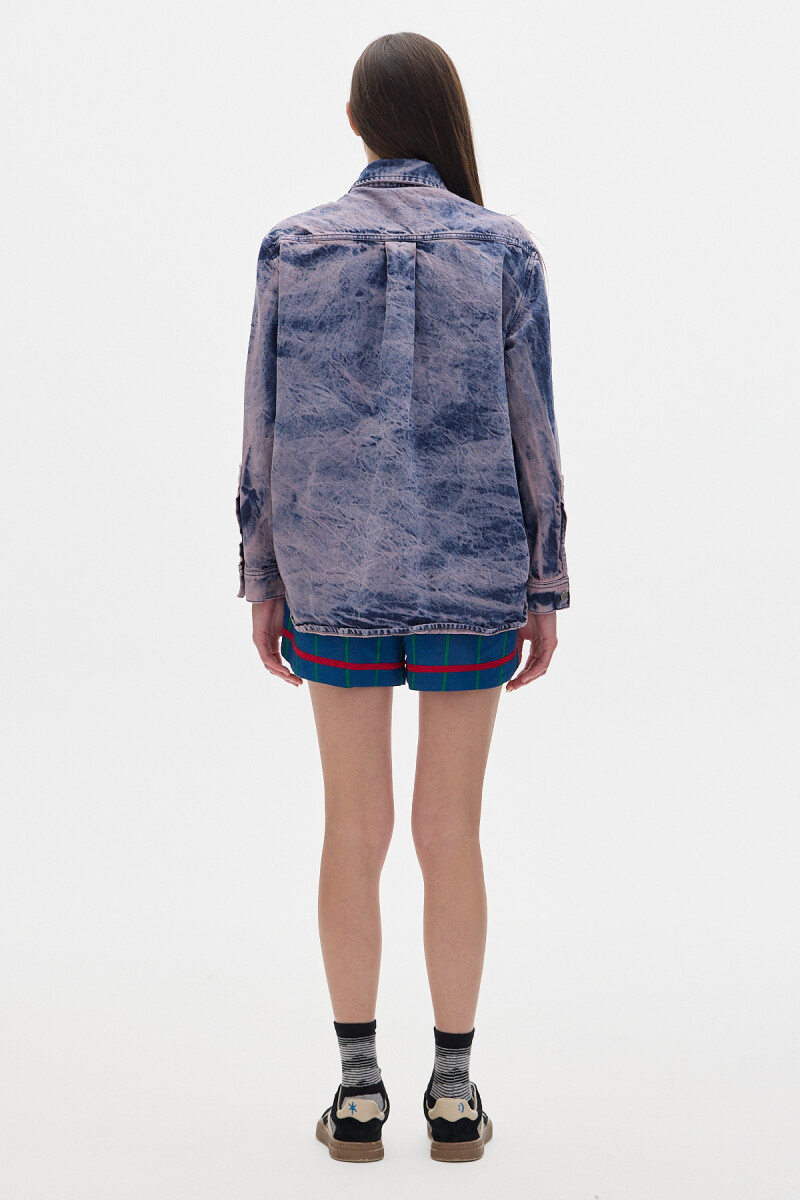 Camisa Noble Denim Washed Rose