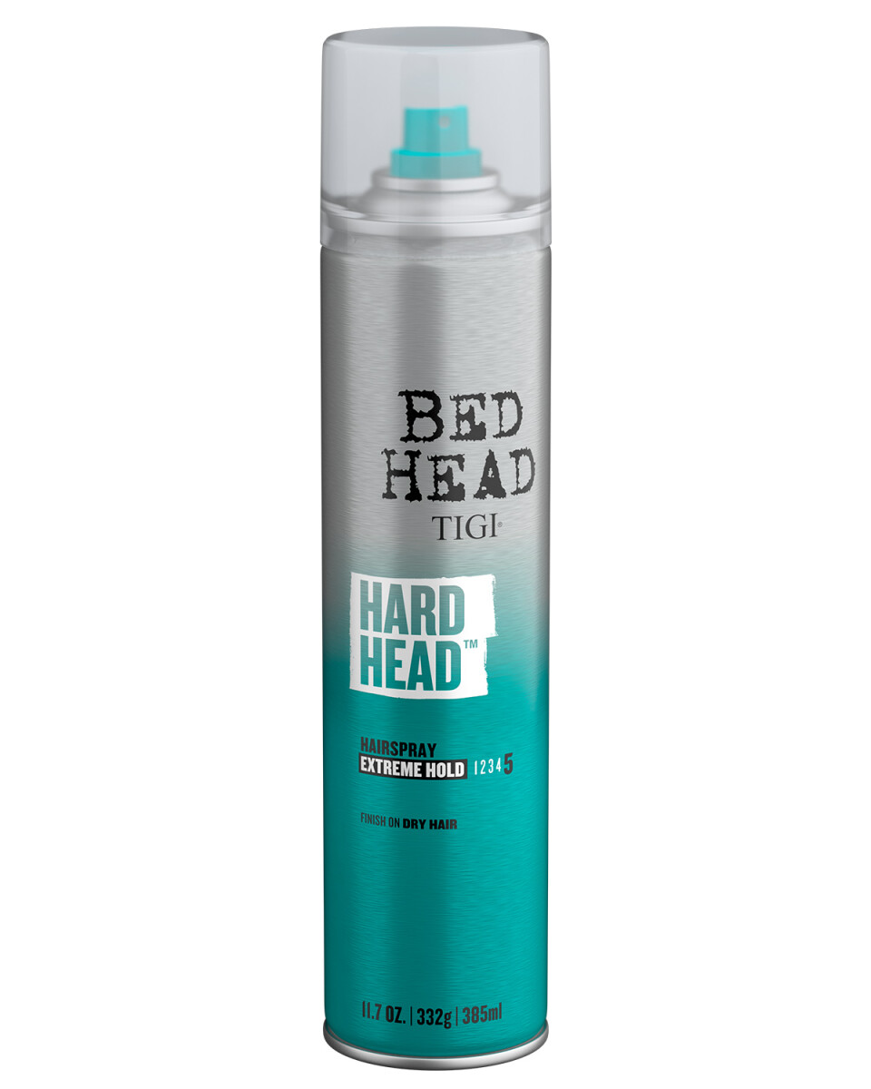 Fijador laca en spray Tigi Bed Hard Head 385ml extra fuerte 