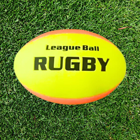 Pelota Rugby de Goma Amarilla